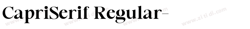 CapriSerif Regular字体转换